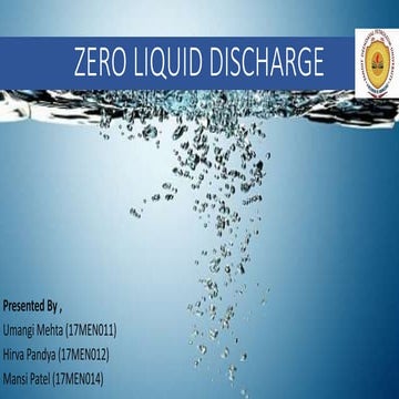 Zero liquid discharge
