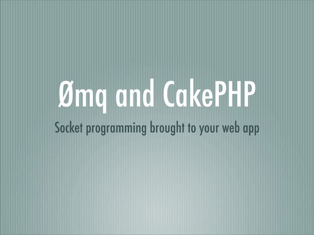 ZeroMQ in PHP