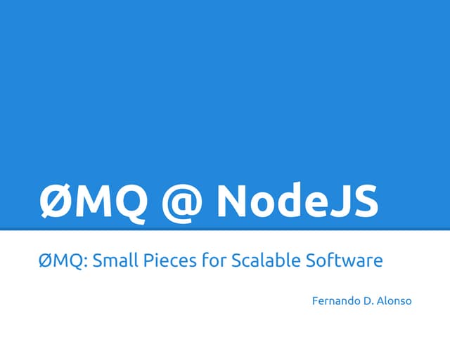 ZeroMQ with NodeJS