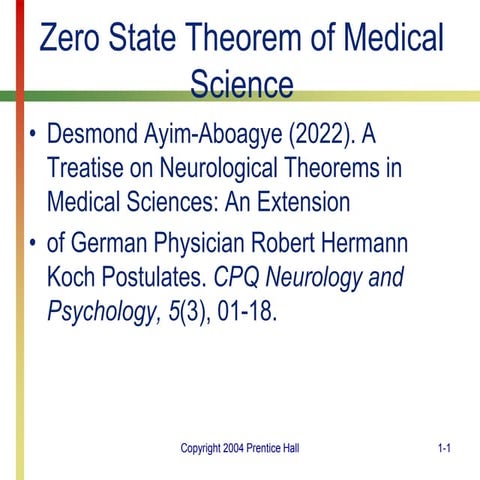 Zero State Theorem of Medical Science.ppt