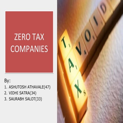 Zero tax companies()