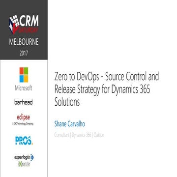 Source Control and Release Strategy for Dynamics 365 Solutions | PPTX