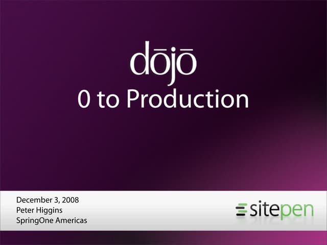 Zero To Dojo