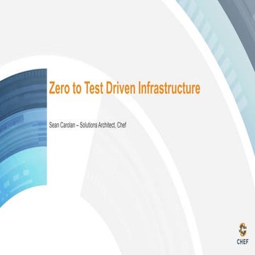 Zero to Test Driven Infrastructure 