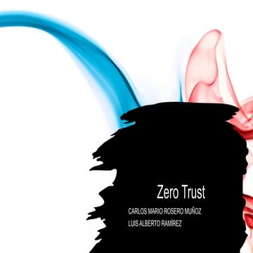 Zero Trust Presentación sobre ciberseguridad
