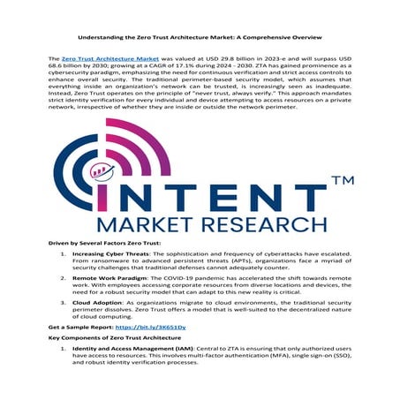 Understanding the Zero Trust Architecture Market: A Comprehensive Overview