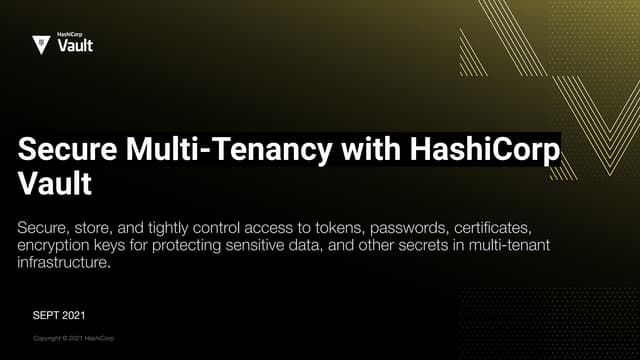 Zero trust in a multi tenant environment  
