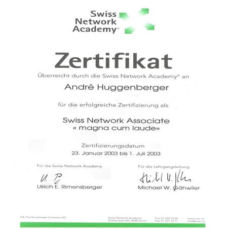 Zertifikate network security