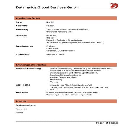 Zertifizierter projektmanager verfügbar