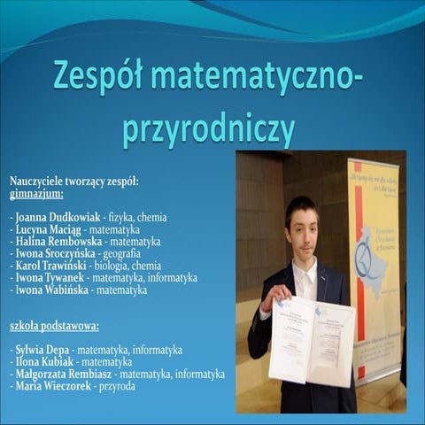 Zespół matematyczno przyrodniczy | PPT