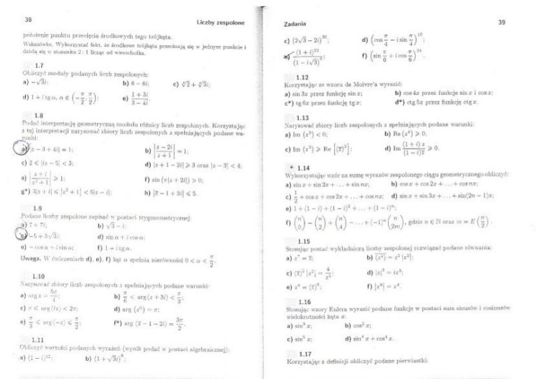 Algebra liczby zespolone cz.2
