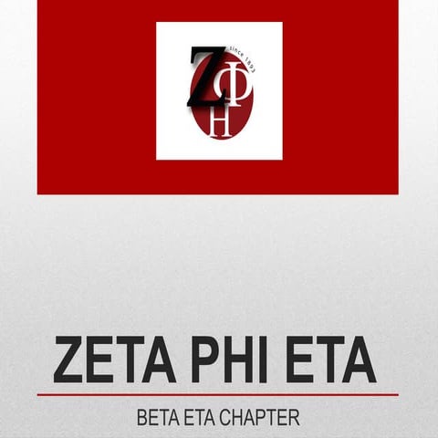 Zeta Phi Eta Recruitment