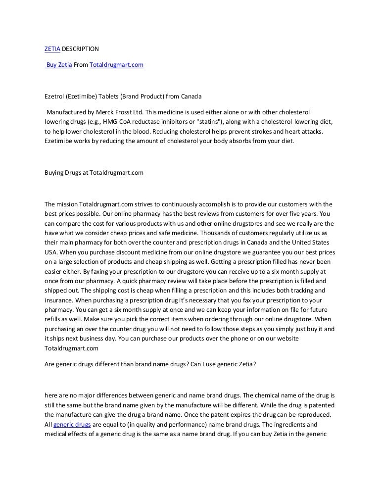 order zetia online