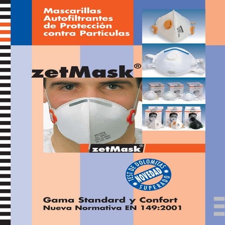 zetMask Mascarillas Autofiltrantes de Protección Contra Partículas