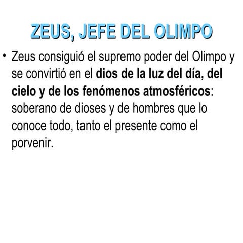 Zeus. hijos I