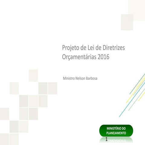 Apresentação PLDO 2016