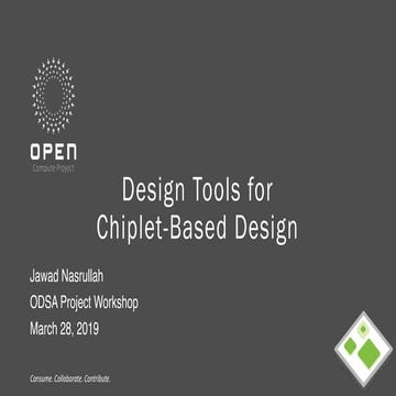 ODSA Design Tools for Chiplet-Based Design