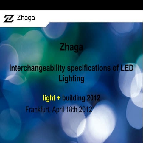 Zhaga consortium  led light source standards apr2012
