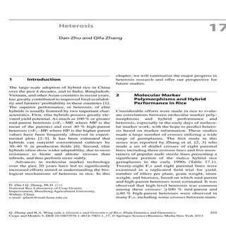2013. Heterosis and Green Super Ric...