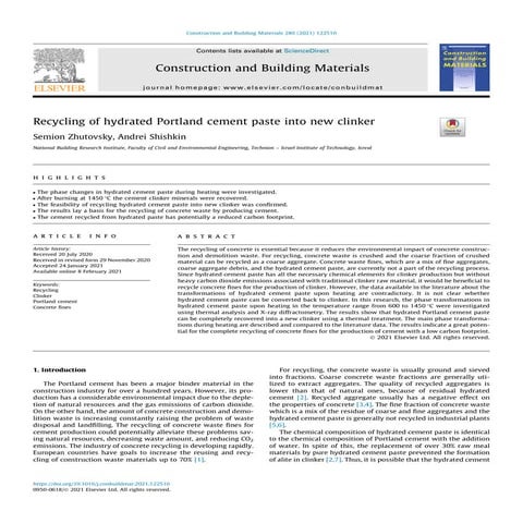 Zero Cement Concrete for low carbon construction | PDF