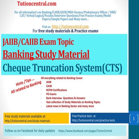 Cheque Clearing & Nift Processing | PPT