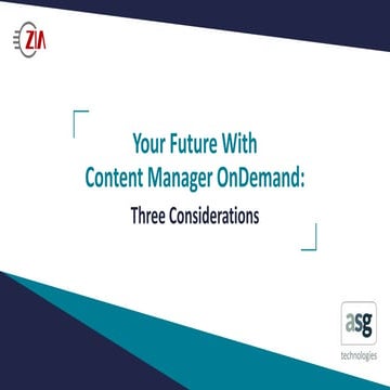Your Future With Content Manager OnDemand