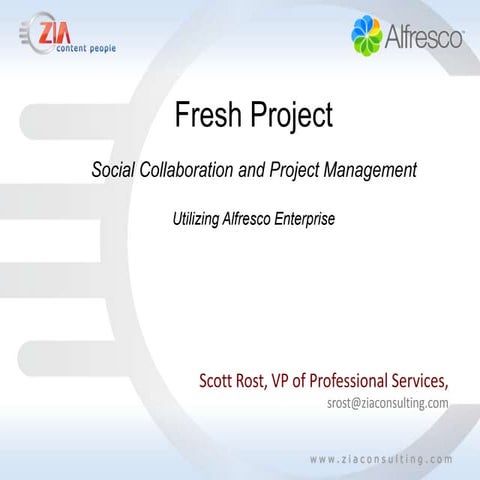 Zia fresh project demo april 2012