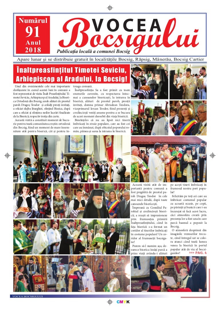 Ziarul Local Al Comunei Bocsig Septembrie 2018