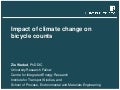Impact of climate change on bicycle counts.