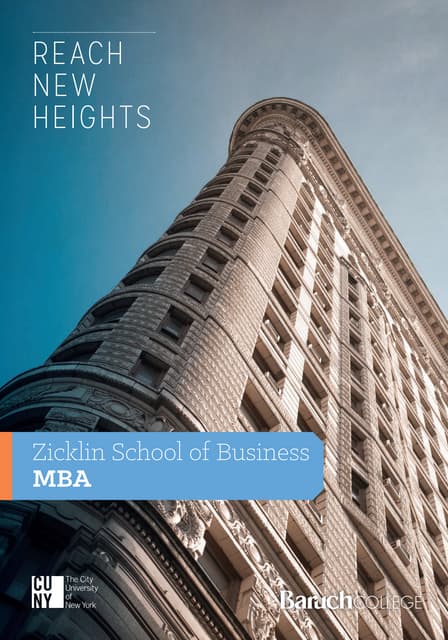 Baruch College Zicklin mba-brochure