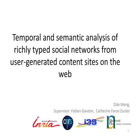 Temporal and semantic analysis of richly typed social networks from user-gene...