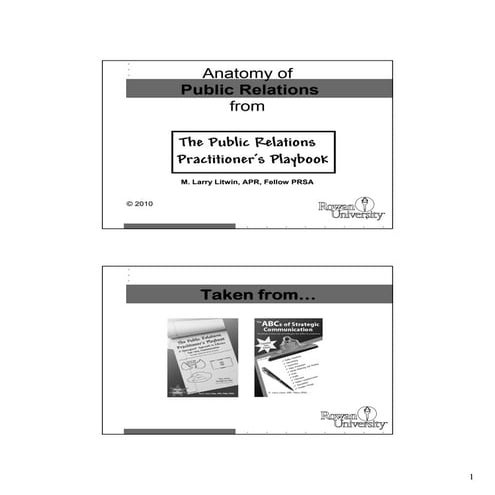 Anatomy of Public Relations and Cutting Through the Clutter using "Word of Mo...