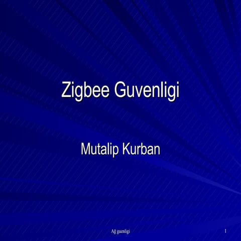 Zigbee Standardinda Guvenlik