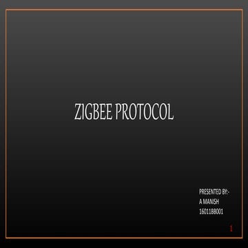 Zigbee protocol