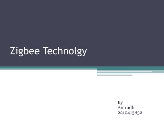 Zigbee technolgy 