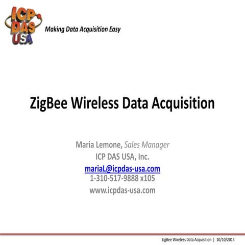 ZigBee Wireless Data Acquisition Technology