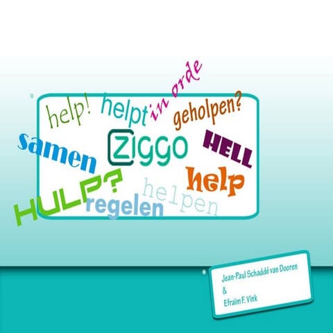 Presentatie Marketing kans Ziggo 