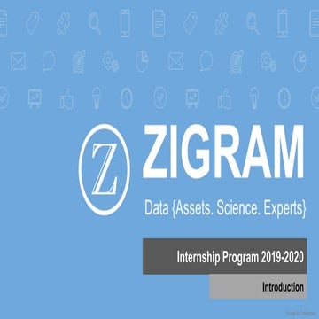 ZIGRAM Internship Program Nov 2019