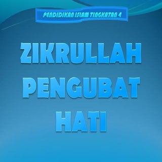 Zikrullah Pengubat Hati