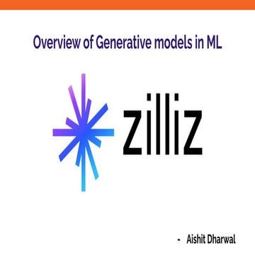 Zilliz - Overview of Generative models in ML