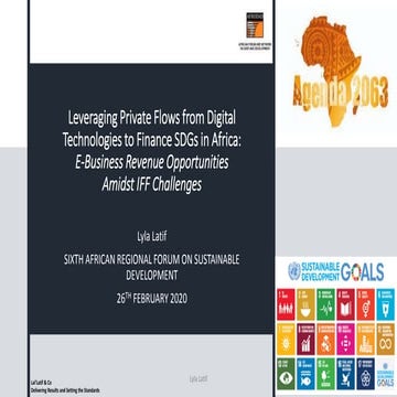 Revenue from Digital Technologies to Fund SDGs in Africa