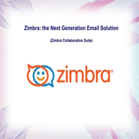 Zimbra collaboration suite