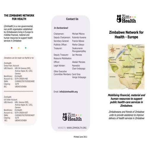 ZimHealth brochure June 2011