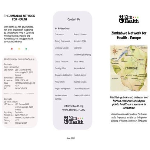 Zim health brochure June2012