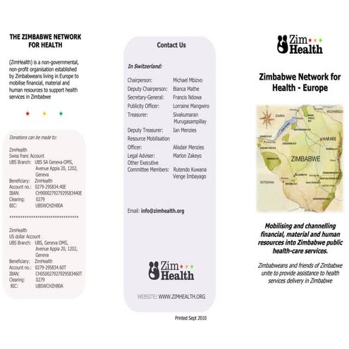 ZimHealth-Europe Brochure