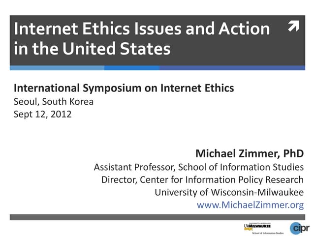 Internet Ethics Issues and Action i...