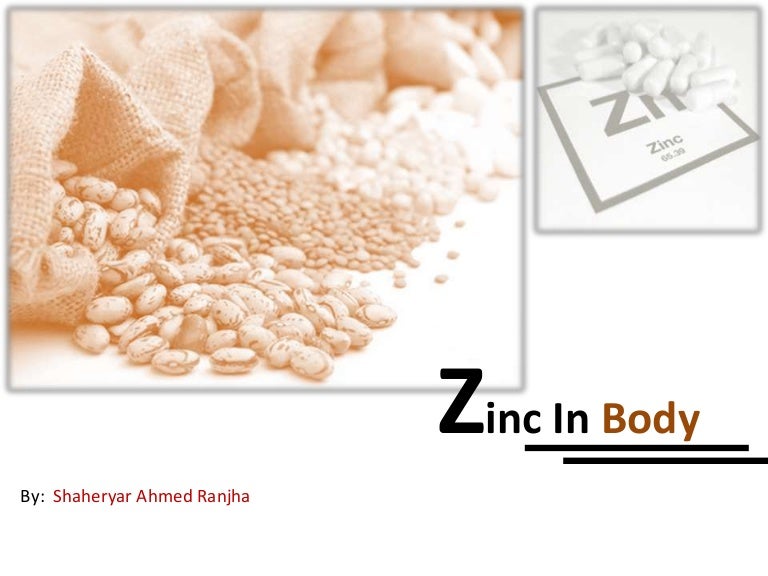Zinc in body