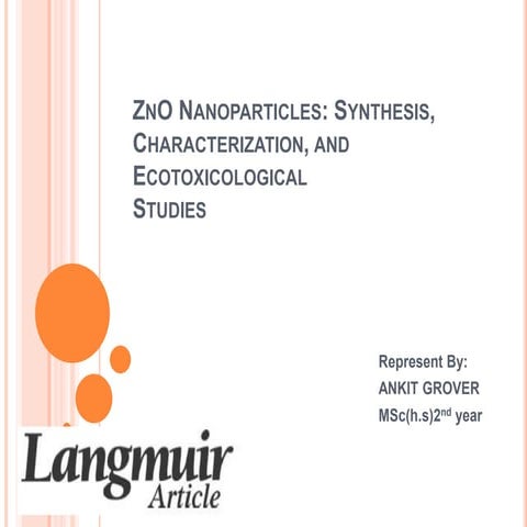 Zinc oxide nanoparticles