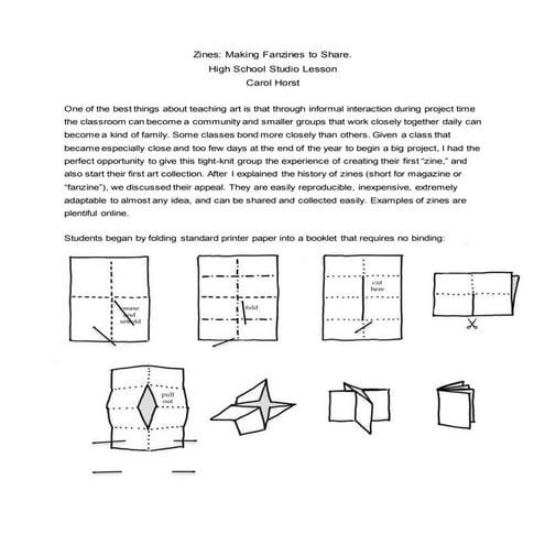 Zines: Making Fanzines to Share