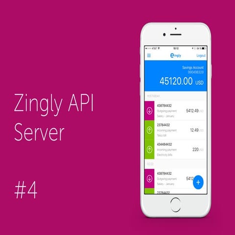 Představení Zingly API Serveru a popis integrace